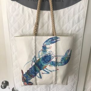Sea Bags of Maine, Lobster Multi-Colored Medium Tote Bag